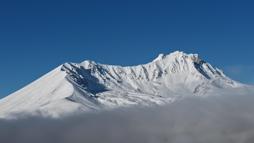 Erciyes Dağı'nın zirvesi beyaza büründü