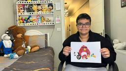 Özel gereksinimli Atakan'ın hafızası, karikatür yeteneğiyle birleşti