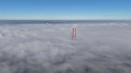 1915 Çanakkale Köprüsü siste kayboldu