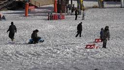 Uludağ'daki kayak pistleri yürüyüş ve kızak alanına dönüştü