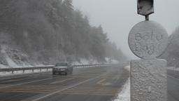 Bolu Dağı'nda kar ve sis