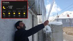 Termometreler eksi 18’i gördü, binalarda 3 metrelik buz sarkıtları oluştu