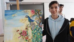 Şırnaklı Hüsam, resimleriyle ABD’nin prestijli sanat okuluna birinci sıradan ve tam burslu kabul aldı