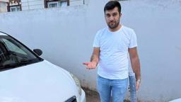 Temizlik yaparken otomobiline yorgun mermi isabet etti