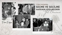 Emine Erdoğan, Türk kadınının seçme ve seçilme hakkını elde edişinin 91'inci yıl dönümünü kutladı