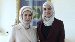 Emine Erdoğan, Suriye Cumhurbaşkanı Şara'nın eşi ile görüştü