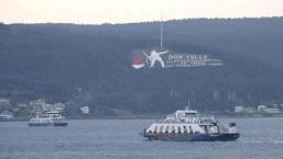 Bozcaada ve Gökçeada'da feribot seferlerine fırtına engeli