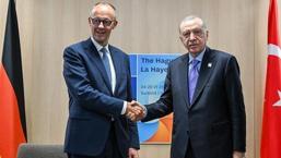 Cumhurbaşkanı Erdoğan, Almanya Şansölyesi Merz ile görüştü