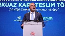 Türkiye'ye yatırım yapan 22 firmaya Turkuaz Kart