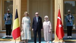 Cumhurbaşkanı Recep Tayyip Erdoğan, Belçika Kraliçesi Mathilde’yi kabul etti