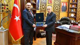 Bahçeli, Kerkük Valisi Muhammed Seman Ağa'yı kabul etti