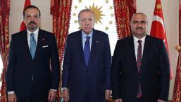 Cumhurbaşkanı Erdoğan, Kerkük Valisi ve Irak Türkmen Cephesi Başkanı Mehmet Seman Ağa'yı kabul etti