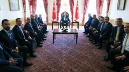 Cumhurbaşkanı Erdoğan, kulüp başkanlarını kabul etti