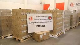 Edirne Kapıkule Gümrük Kapısı'nda 79 bin 790 serum ve infüzyon seti ele geçirildi