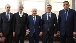Bahçeli, Sarallar ve Şahinler aileleri ile buluştu