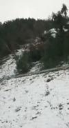 Sinop'ta heyelan anı kamerada