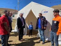Ardahan'da depremden en çok etkilenen 5 köye 50 çadır kuruldu