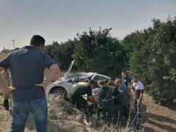 Hatay'da otomobil şarampole devrildi: 3 yaralı