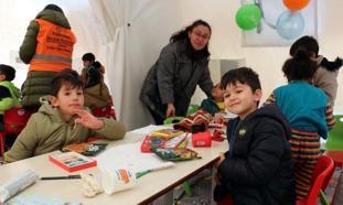 Elbistan'da depremzede çocuklara psikososyal destek eğitimi