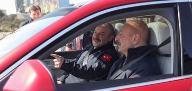 Turkish-made second Togg, delievered the Azerbaijan President Aliyev