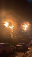 İzmir'de lüks sitede yangın/ Fotoğraflar
