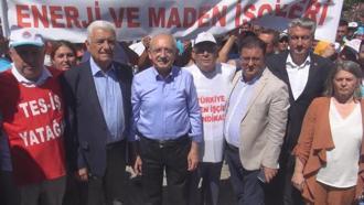 CHP lideri Kılıçdaroğlu Akbelen'e geldi, köylüler, çevreciler ve sendika üyeleri ile görüştü