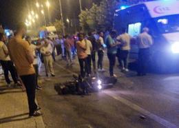 Diyarbakır’da otomobilin çarptığı motosiklet sürücüsü ağır yaralandı