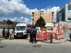 Maltepe'de üzerine inşaat demiri düşen işçi yaralandı