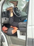UMKE gönüllülerinden kaza yapan minibüsteki yaralıları kurtarma tatbikatı