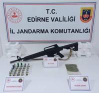 Edirne’de bir evde uyuşturucu ve silah ele geçirildi
