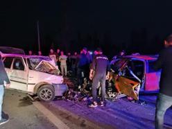 Konya'da iki otomobil çarpıştı: 1 ölü, 3 yaralı