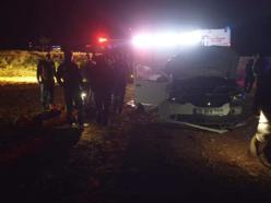 Şarampole yuvarlanan otomobildeki 5 kişi yaralandı