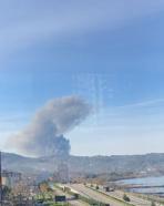 Giresun’da fabrikada yangın