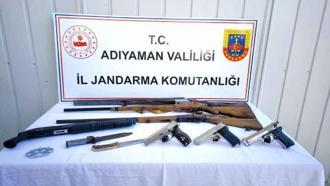 Adıyaman’da kaçak silah ticareti yapan 1 kişiye gözaltı