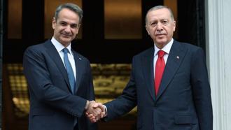 Cumhurbaşkanı Erdoğan, Yunanistan Başbakanı Miçotakis ile görüştü