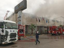 Bursa'da tekstil fabrikasında yangın (4)