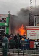 Samsun'da lastik kaplama dükkanında yangın / Ek fotoğraf