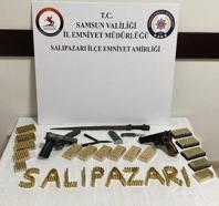 Samsun'da 2 eve operasyon; silah, mermi ve kama ele geçirildi