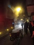 Manisa'da devrilen elektrikli soba yangına yol açtı