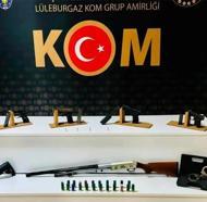 Lüleburgaz'da silah kaçakçılığı operasyonunda 3 tutuklama