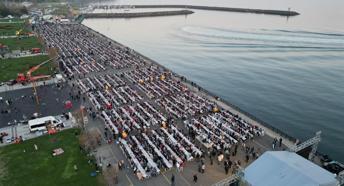 Tekirdağ'da 10 bin kişilik iftar