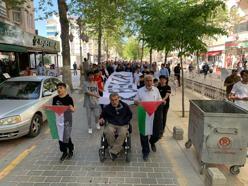 Malatya'da, STK'lardan Gazze yürüyüşü