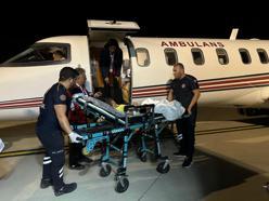 Şırnak'ta 8 yaşındaki hasta, ambulans uçakla Ankara'ya sevk edildi