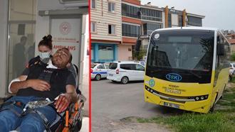 Halk otobüsü şoförü, güzergahı değiştirmesini isteyen yolcunun bıçaklı saldırısına uğradı