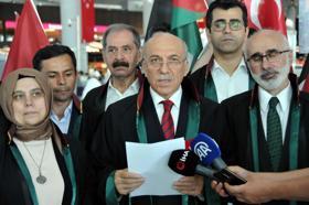 İstanbul-Avukatlar, İsrail'i şikayet etmek üzere Hollanda'ya gitti