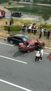 Gümüşhane'de otomobiller çarpıştı; çift öldü, 3 torun yaralı