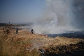 Edirne’de anız yangınında 150 dönüm tarım alanı zarar gördü