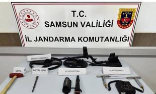 Samsun'da kaçak kazı yapan 3 kişi suçüstü yakalandı