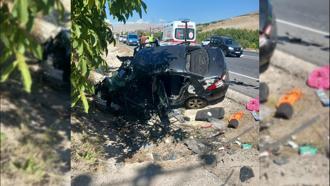 Malatya'da otomobil, takla attı: 3 ölü, 1 yaralı