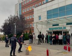 Kırklareli'de Devlet Hastanesi personeline yangın ve zehirli gaz bilgilendirmesi